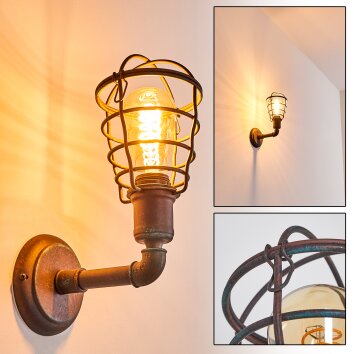TAGGIA Wall Light rust-coloured, 1-light source