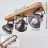 Ceiling Light Glostrup brown, stainless steel, 3-light sources