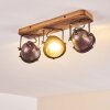 Ceiling Light Glostrup brown, stainless steel, 3-light sources