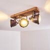Ceiling Light Glostrup brown, stainless steel, 3-light sources