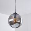 Agropoli Pendant Light smoke coloured, black, 1-light source