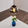Agropoli Pendant Light smoke coloured, black, 1-light source