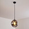 Agropoli Pendant Light smoke coloured, black, 1-light source