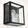 Caudry Outdoor Wall Light black, 2-light sources