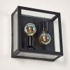Caudry Outdoor Wall Light black, 2-light sources