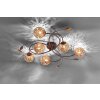 Paul Neuhaus GRETA ceiling light rust-coloured, 6-light sources