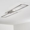 VEYRIER Ceiling light LED brushed steel, 2-light sources