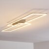 VEYRIER Ceiling light LED brushed steel, 2-light sources