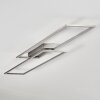 VEYRIER Ceiling light LED brushed steel, 2-light sources