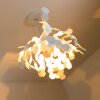 Zavaluce Andromeda pendant light white, 1-light source