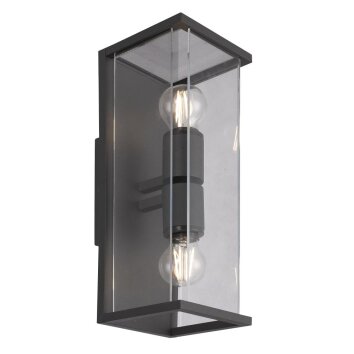 Outdoor Wall Light Mantra MERIBEL grey, 2-light sources