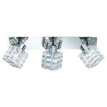 Reality ceiling light chrome, 3-light sources