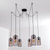 Gresso Pendant Light black, 6-light sources