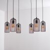 Gresso Pendant Light black, 6-light sources