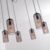 Gresso Pendant Light black, 6-light sources