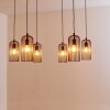Gresso Pendant Light black, 6-light sources