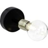 Brilliant BULB wall spotlight brass, black, 1-light source
