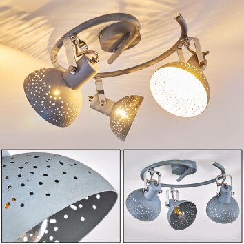 Ronia Ceiling Light grey, 3-light sources
