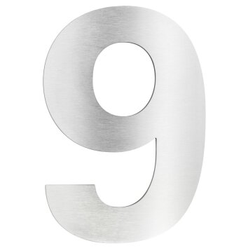 LCD house number 9 stainless steel