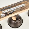 Ceiling Light Orny anthracite, Light wood, 3-light sources