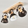Ceiling Light Orny anthracite, Light wood, 3-light sources