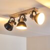 Ceiling Light Orny anthracite, Light wood, 3-light sources
