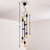 Coppet Pendant Light black-gold, 6-light sources