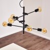 Coppet Pendant Light black-gold, 6-light sources