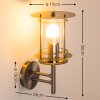 VALDEZ Outdoor Wall Light stainless steel, 1-light source