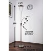 Trio 4264 floor lamp LED chrome, stainless steel, matt nickel, 1-light source