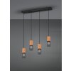 Trio TOSH Pendant Light LED black, 4-light sources