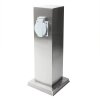 KS Verlichting socket outdoor socket Stainless steel color, 1-light source