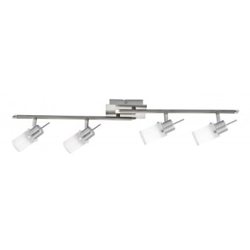 Leuchten Direkt MAX Ceiling Light stainless steel, 4-light sources