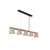 Lucide POSSIO hanging light grey, 5-light sources
