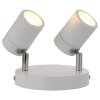 Steinhauer Upround Ceiling Light LED matt nickel, white, 2-light sources