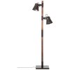 Floor Lamp Brilliant Plow Dark wood, black, 2-light sources