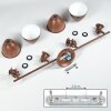 KOPPOM ceiling light rust-coloured, 4-light sources