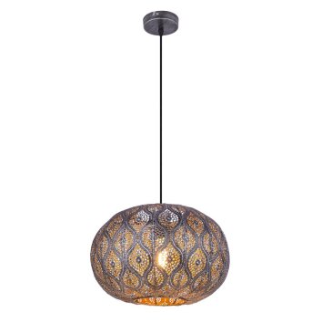 Pendant Light Globo HAMERBEN black, 1-light source