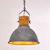 KINZUA Pendant Light grey, Light wood, stone appearance, 1-light source