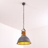KINZUA Pendant Light grey, Light wood, stone appearance, 1-light source