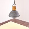 KINZUA Pendant Light grey, Light wood, stone appearance, 1-light source