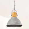 KINZUA Pendant Light grey, Light wood, stone appearance, 1-light source