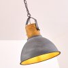 KINZUA Pendant Light grey, Light wood, stone appearance, 1-light source