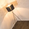 MELDAL floor lamp matt nickel, 1-light source