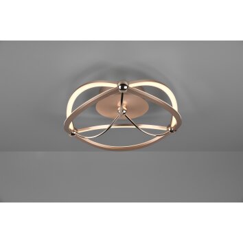 Trio CHARIVARI Ceiling Light LED brass, 1-light source