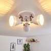 Vlissingen Ceiling Light matt nickel, white, 3-light sources