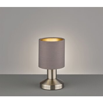 Trio GARDA Table Lamp matt nickel, 1-light source