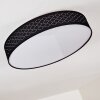 TEMUKA Ceiling light LED black, white, 1-light source, Remote control