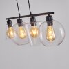 BAUDETTE Pendant Light black, 4-light sources
