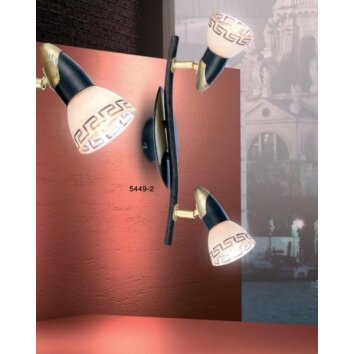 Globo NOVARA spotlight gold, black, 2-light sources